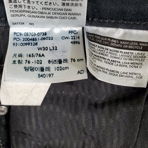 Levi's Jeans Womens mid rise skinny dark wash 'dirty' wash L32 - Picture 15 of 16